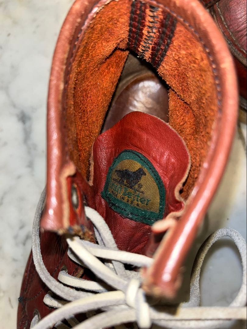 RED WING アイリッシュセッター 半円犬タグ US7E 25cm相当