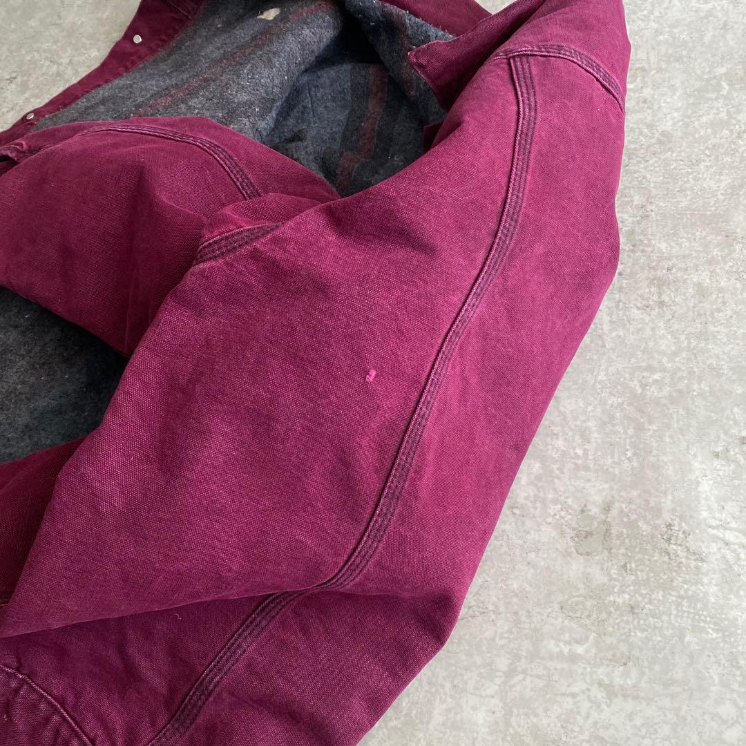 レアカラー 90s カーハート トラッカー ジャケット USA製 XXL ルビー