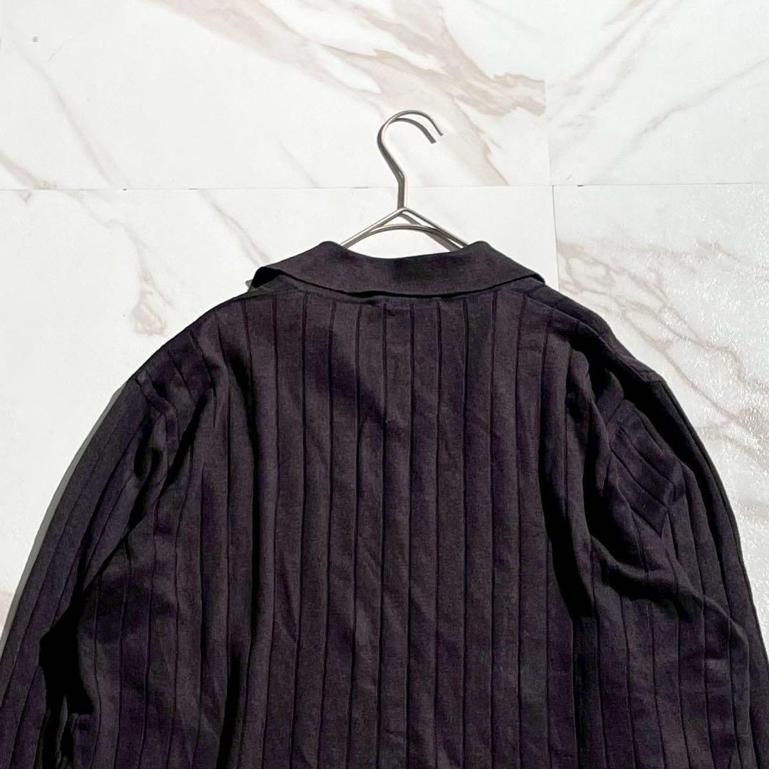 トップス HERMES Mint Knit Polo Shirt Linen Gray L