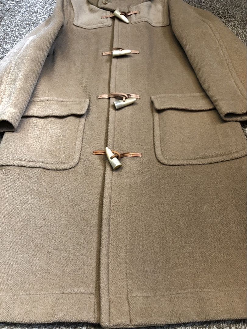 Inverter インバーティア　ダッフルコート　ベージュ　ヘリンボーン