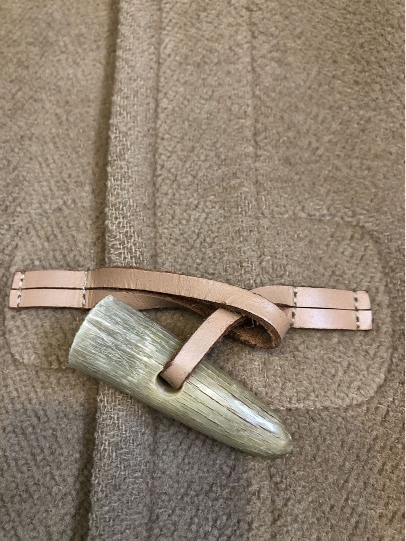 Inverter インバーティア　ダッフルコート　ベージュ　ヘリンボーン