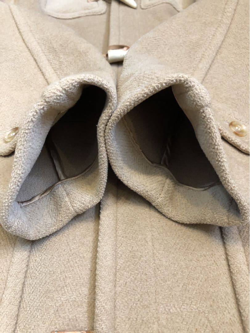 Inverter インバーティア　ダッフルコート　ベージュ　ヘリンボーン