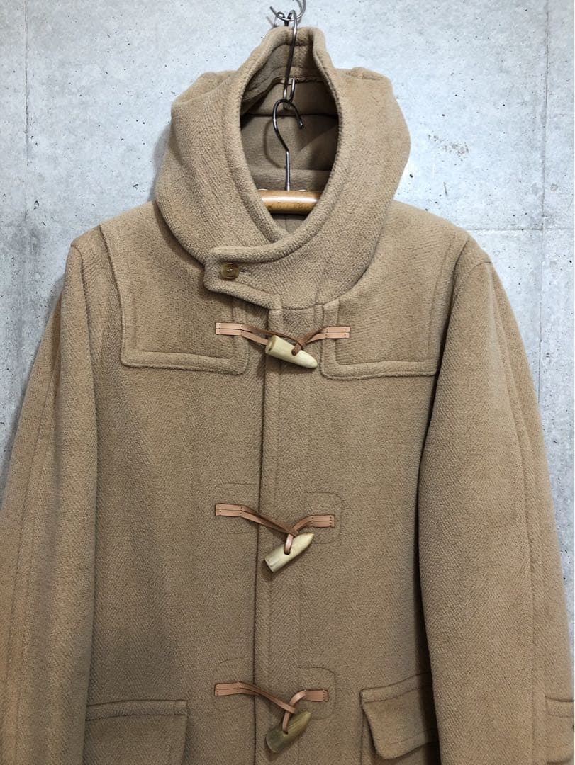 Inverter インバーティア　ダッフルコート　ベージュ　ヘリンボーン
