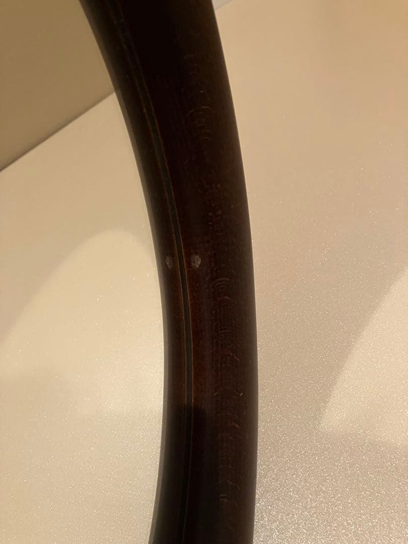 秋田木工【柳宗理】古代色 曲木鏡 壁掛け 木製　ウォールミラー