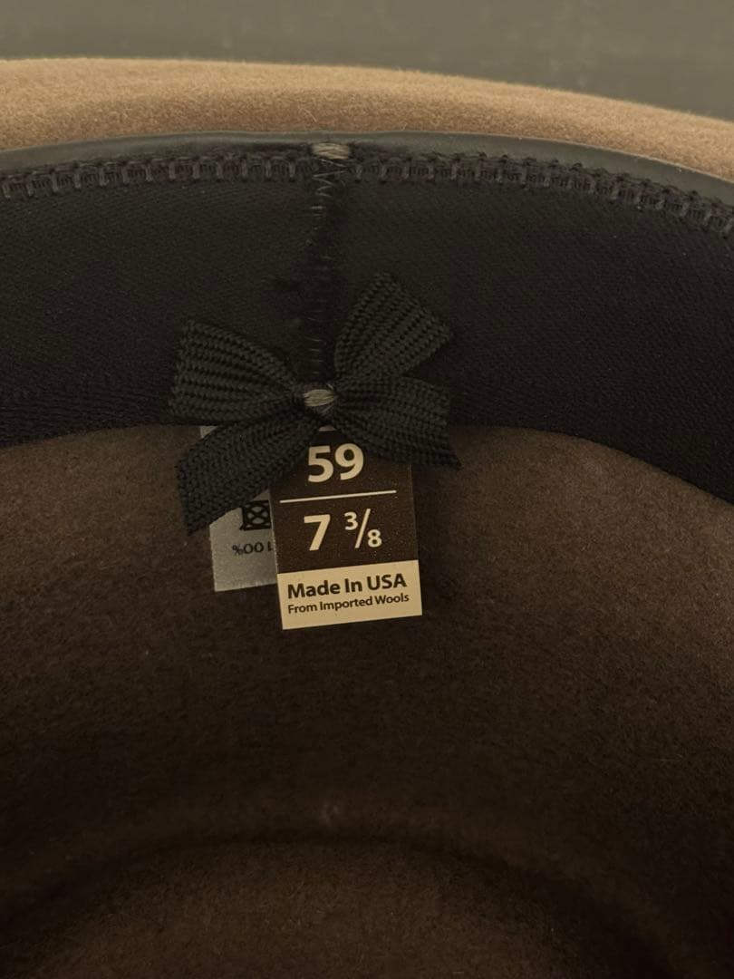 STETSON whippet 59cm 美品　7 3/8