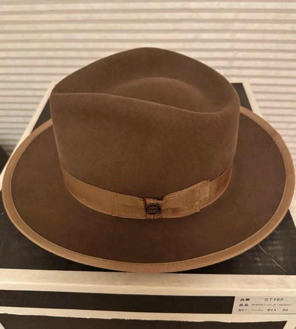 STETSON whippet 59cm 美品　7 3/8