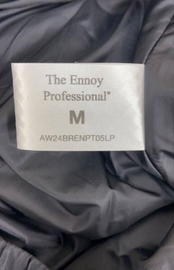 週末限定ENNOY PADDED PANTS BLACK Mサイズ　24AW