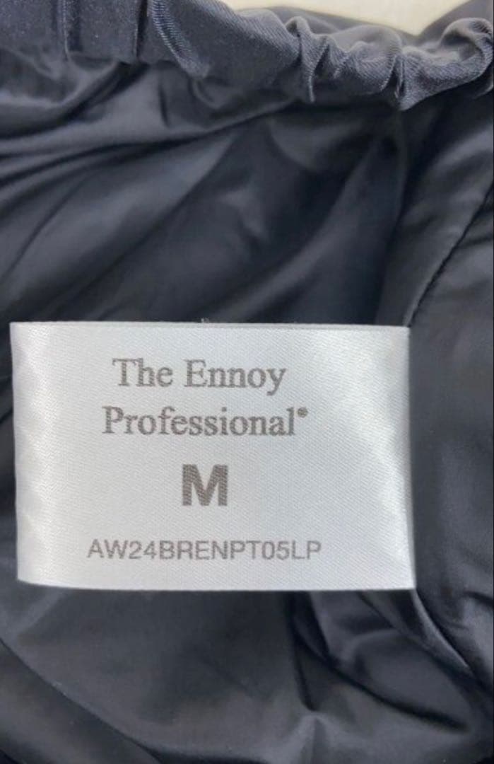 週末限定ENNOY PADDED PANTS BLACK Mサイズ　24AW