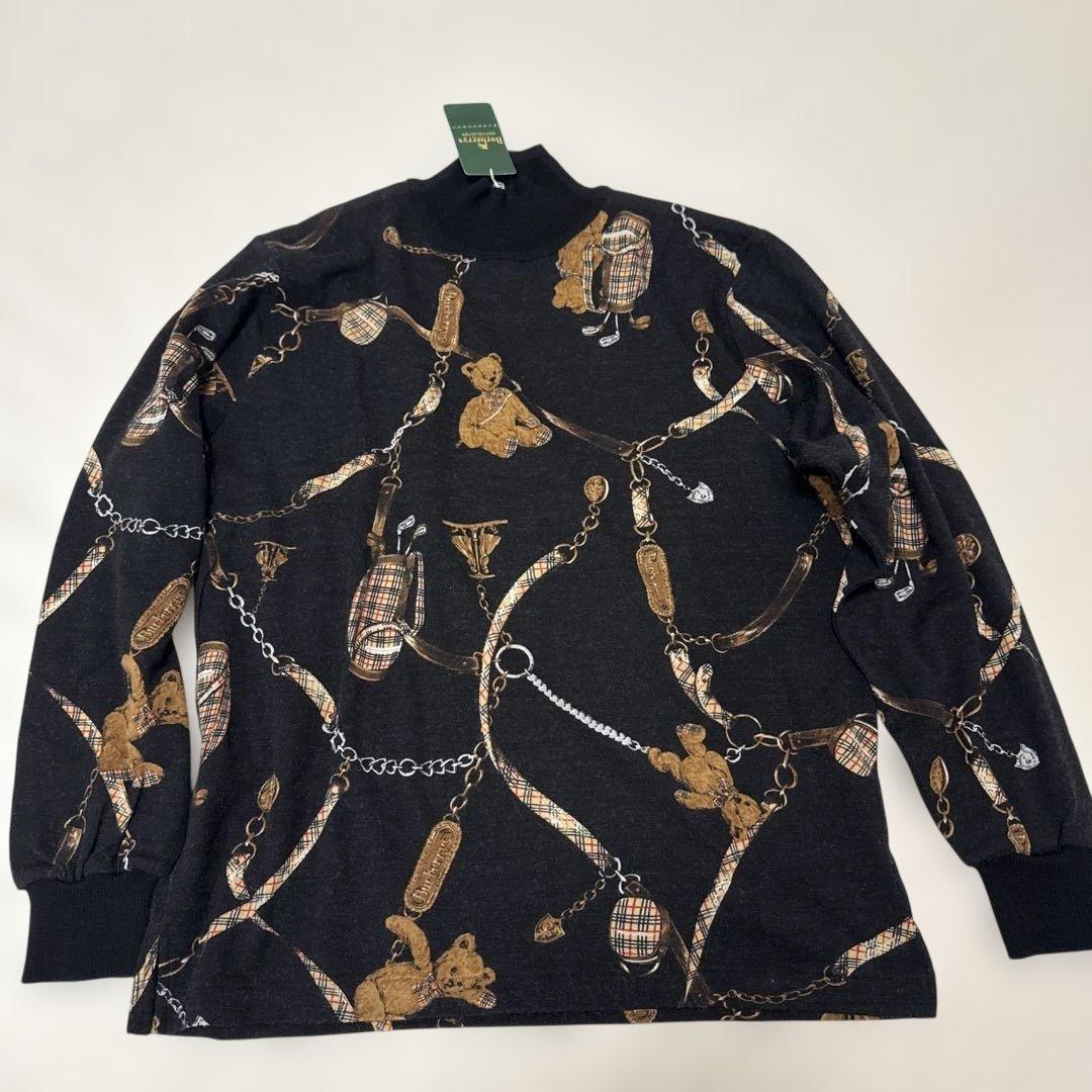 バーバリーゴルフ　コレクション テディベアセーター M 羊毛