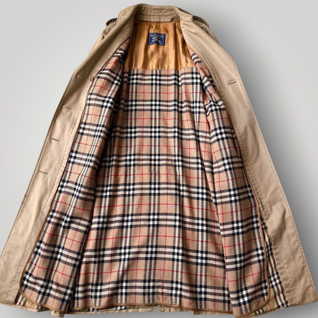 美品 着丈123 バーバリー ライナー ベルト付 トレンチコート ノバチェック