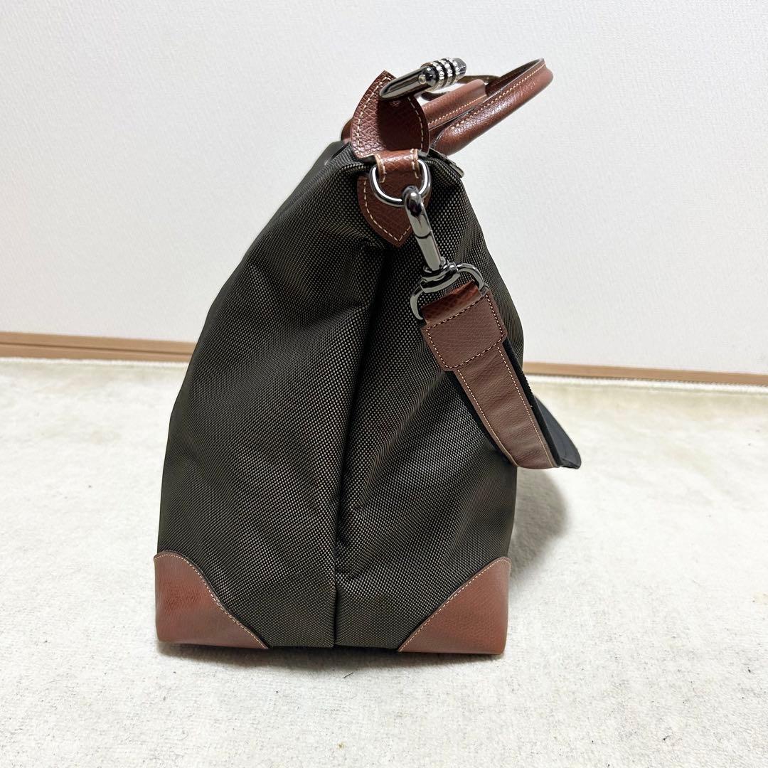 極美品　ロンシャン　ボストンバッグ　旅行用バッグ　ボックスフォード　大容量　現行