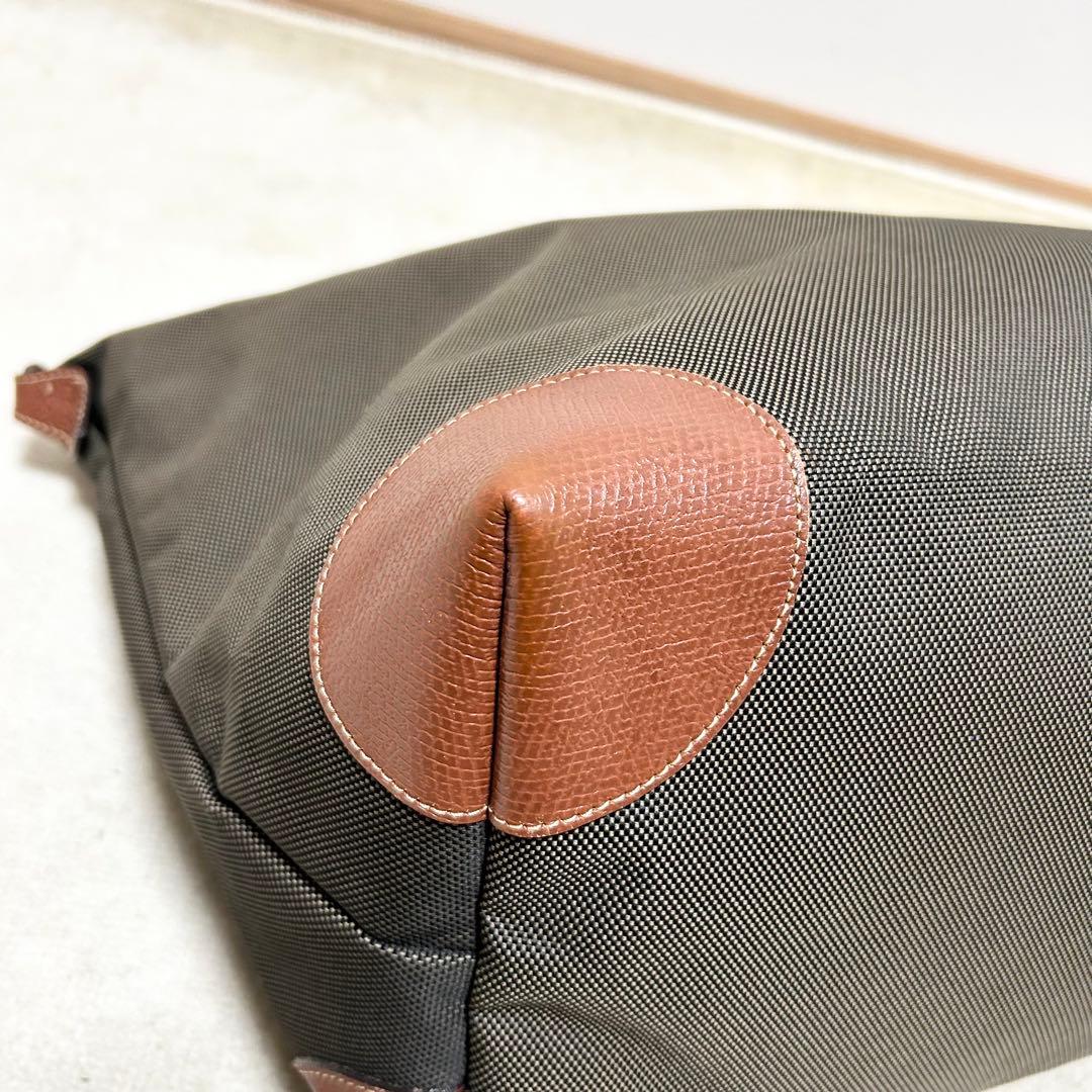 極美品　ロンシャン　ボストンバッグ　旅行用バッグ　ボックスフォード　大容量　現行