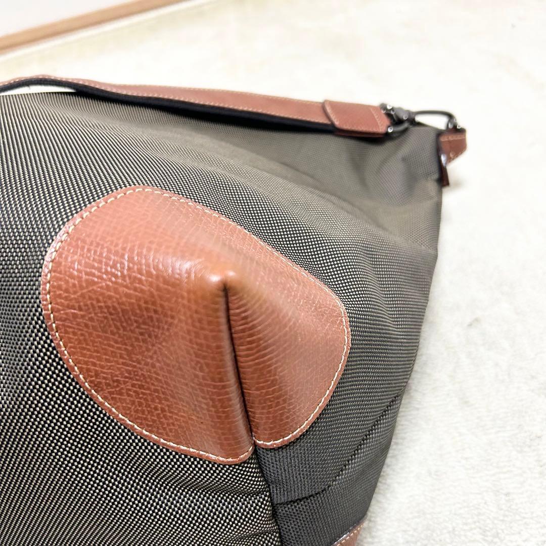 極美品　ロンシャン　ボストンバッグ　旅行用バッグ　ボックスフォード　大容量　現行