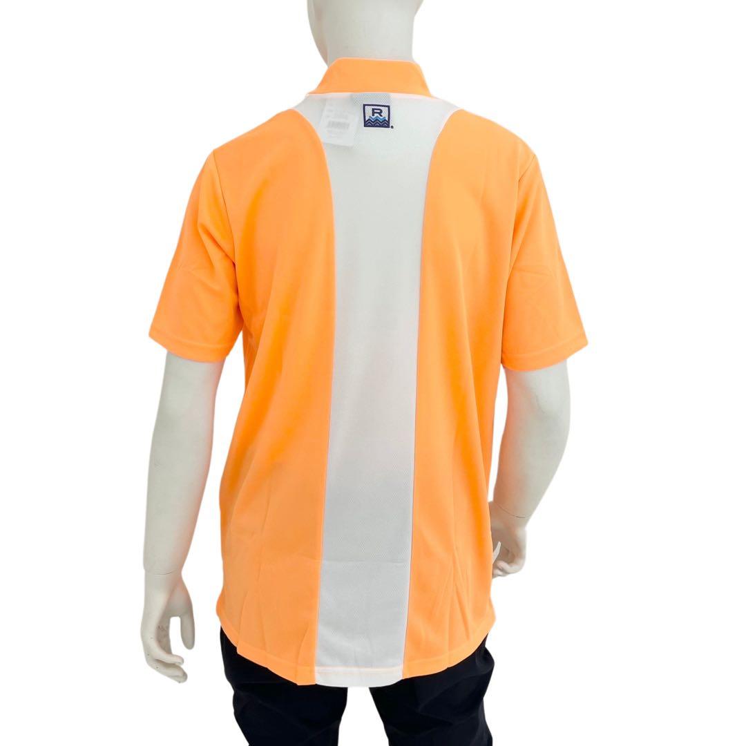 エリートグリップ　ROUGHWATERS 半袖モックネック　オレンジ　LL