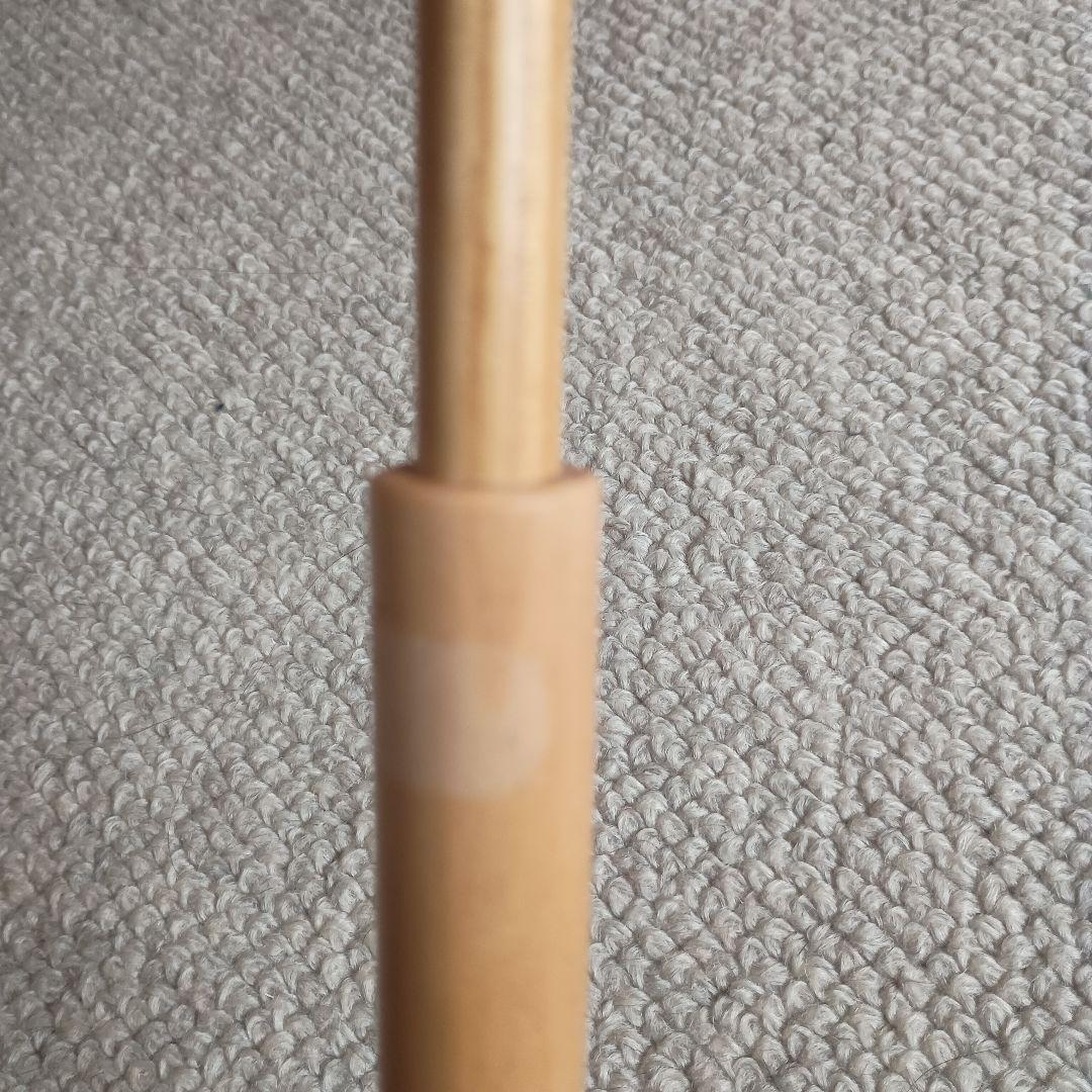 麻の日傘　柿渋染　日本製 藤の花 木製持ち手　手染め