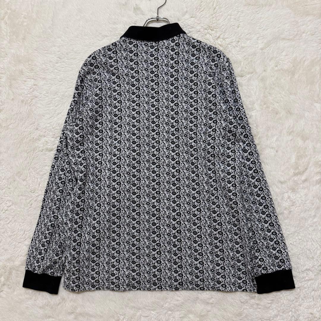 18AW シュプリーム フローラル ジャカード ハーフジップ ポロシャツ L
