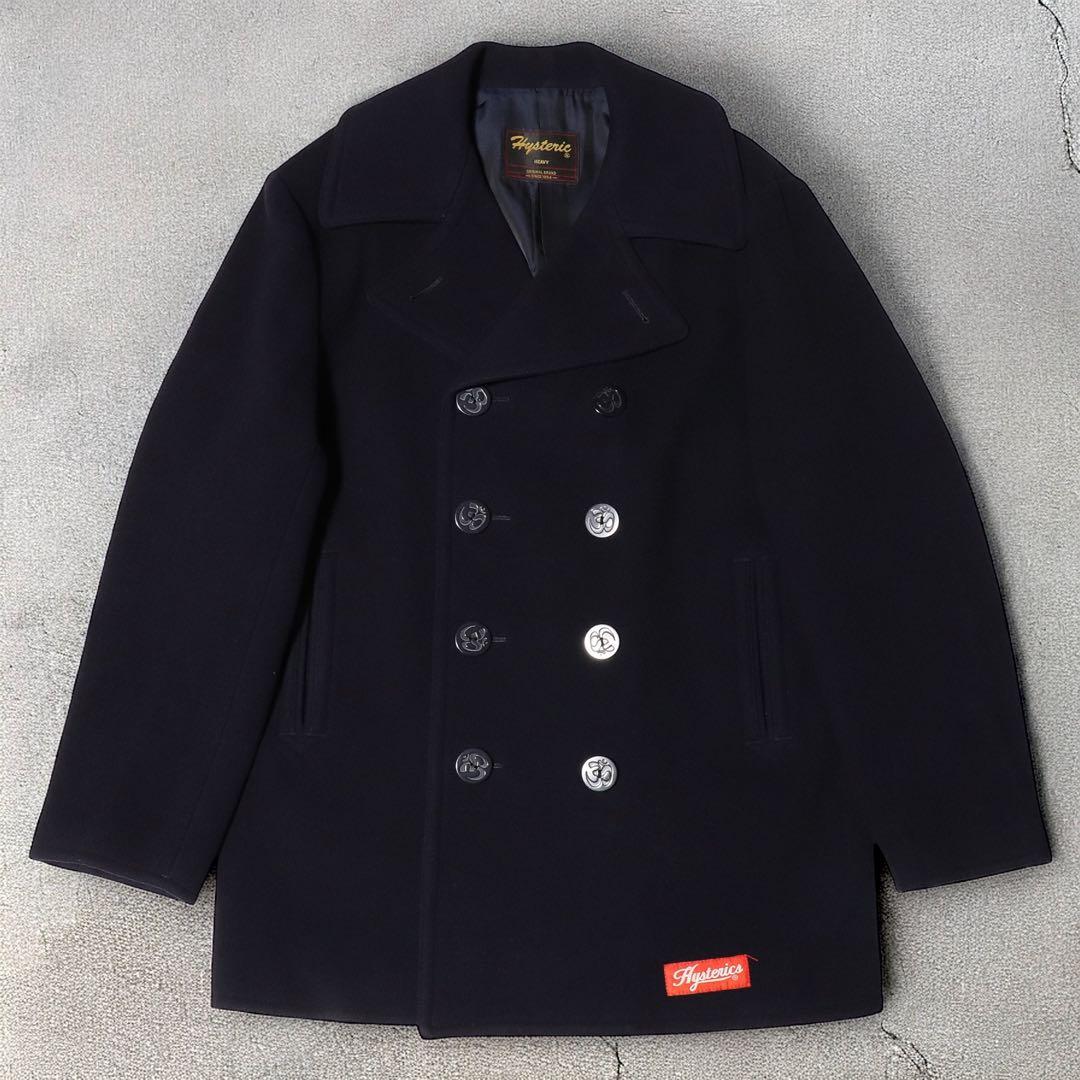 90s★HYSTERIC GLAMOUR★ॐ Pコート★Y2K★99AW★紺色