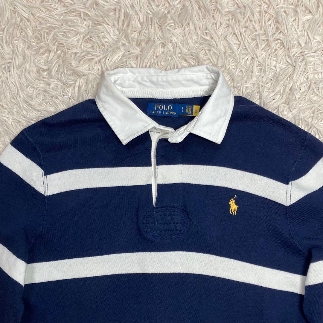 美品　POLO Ralph Lauren ラガーシャツ ポニー刺繍　芸能人着用
