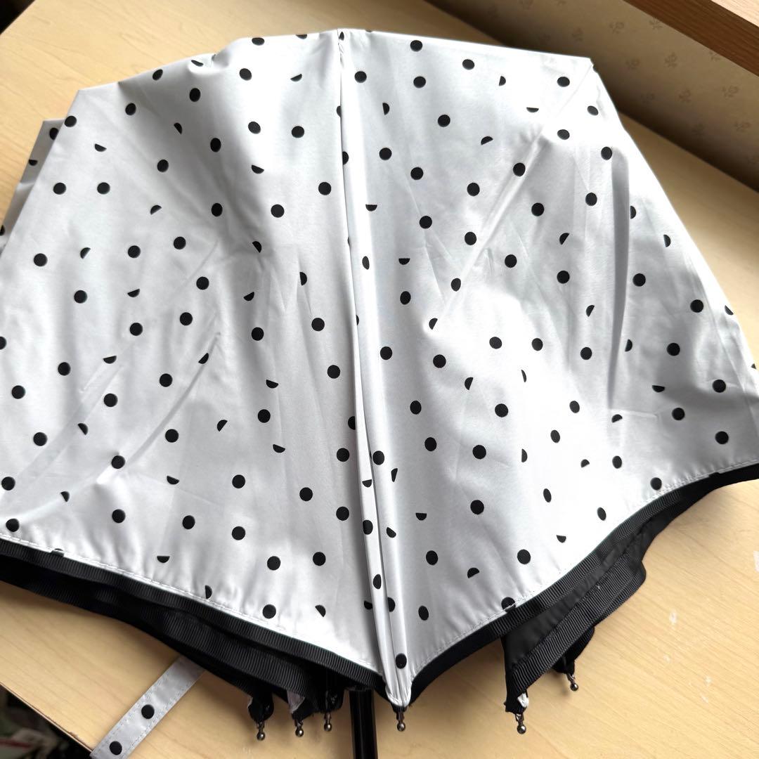 ★アニエスベー★晴雨兼用　日傘　１級遮光　遮熱　サマーシールド　軽量　ドット