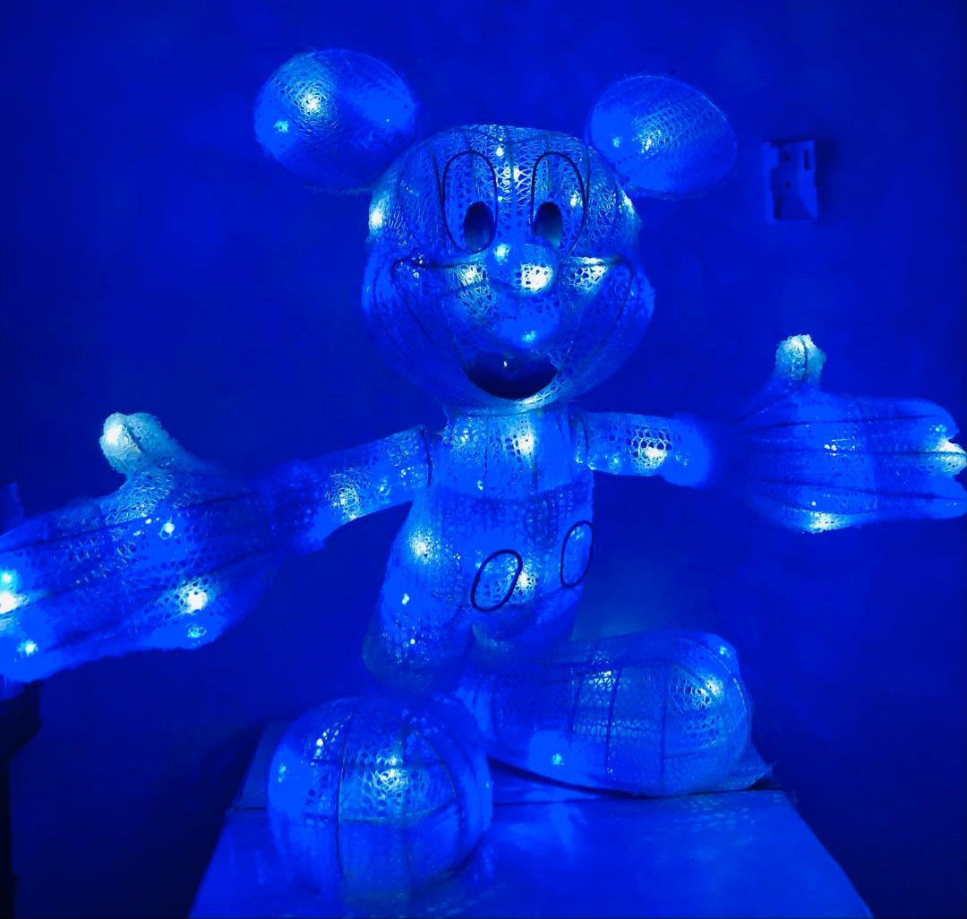 BIGサイズ❗️廃盤❗️クリスタル ミッキーマウス イルミネーション ✨