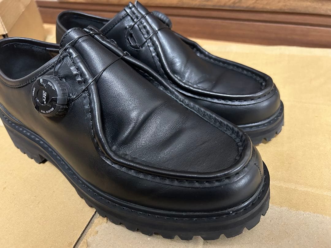 靴 (42)PG Steven Alan KNOCK BLACK LEATHER