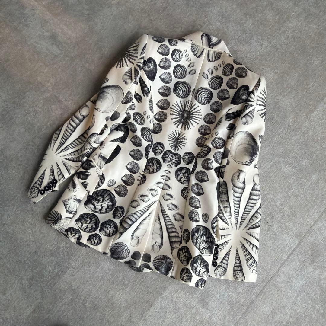 定価454,000円ALEXANDER McQUEEN 総柄テーラードジャケット
