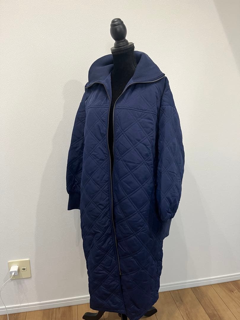 【定価3.3万】ヤマダヤネイビー キルティング ロングコート