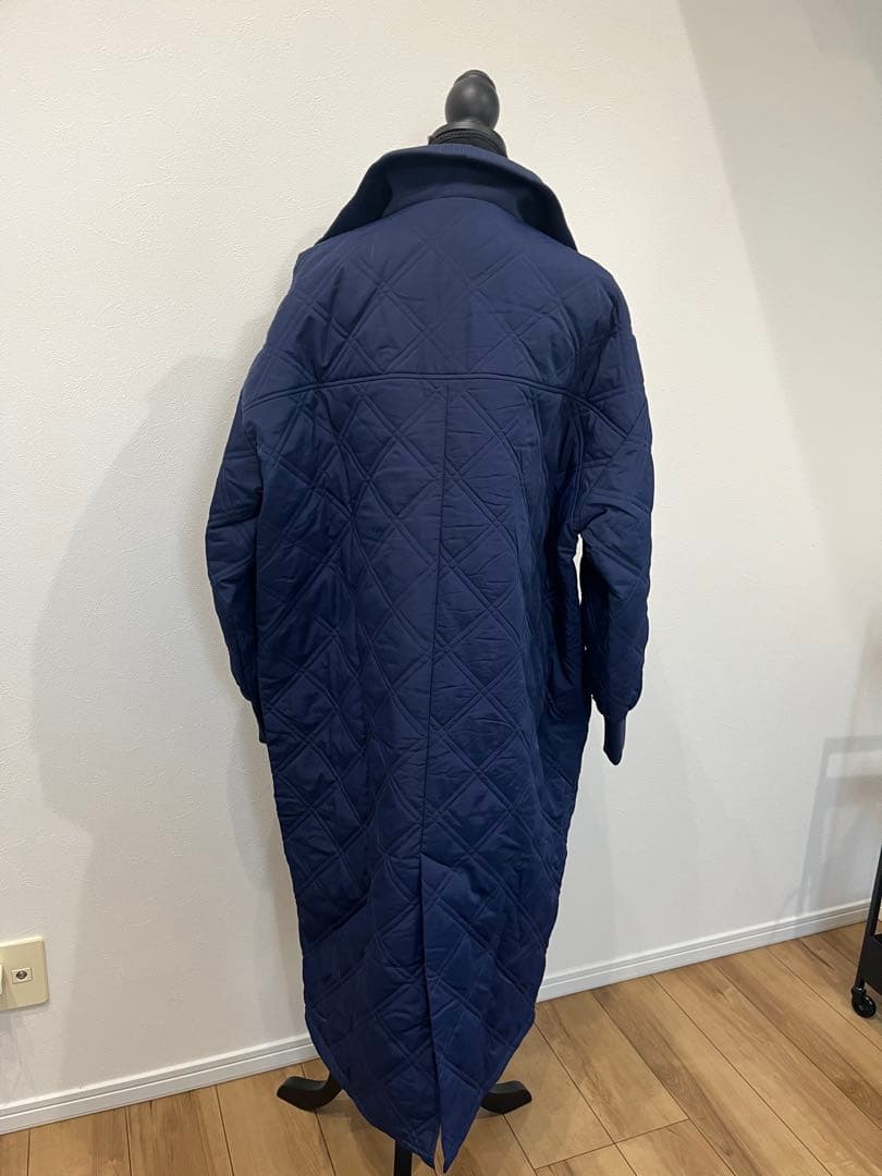 【定価3.3万】ヤマダヤネイビー キルティング ロングコート
