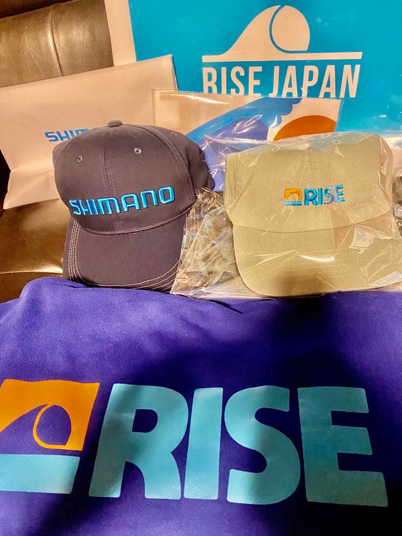 【非売品】 RISEパーカー＆SHIMANO & RISE キャップ＆てぬぐい他