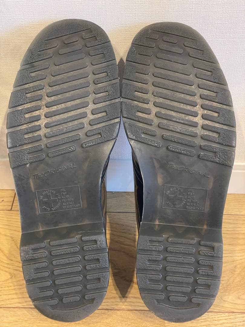 【イギリス購入品】ドクターマーチン ビーガン1461 UK11エナメル　グリーン