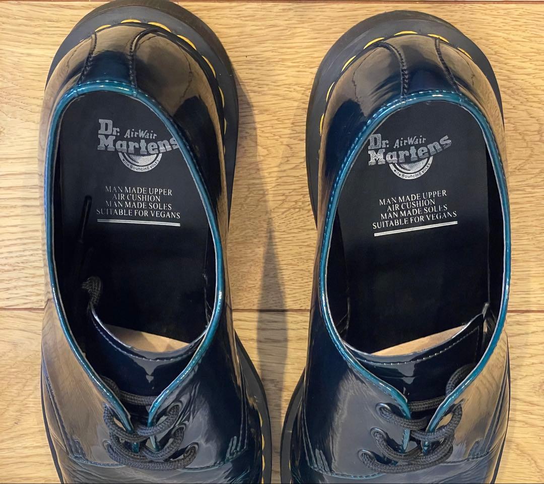 【イギリス購入品】ドクターマーチン ビーガン1461 UK11エナメル　グリーン