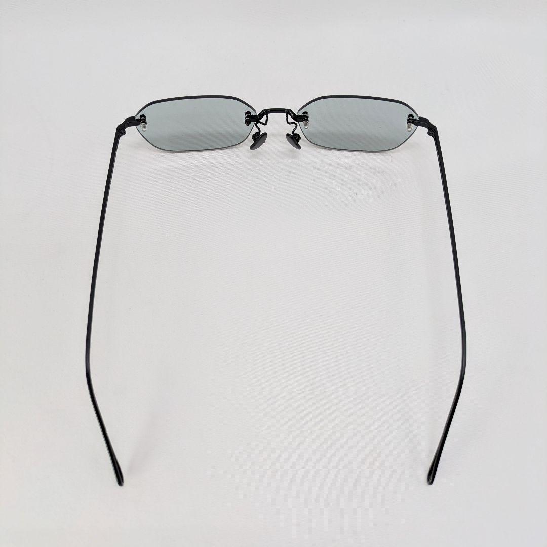 美品 ADSR VATH 01 サングラス エーディーエスアール リムレス 黒