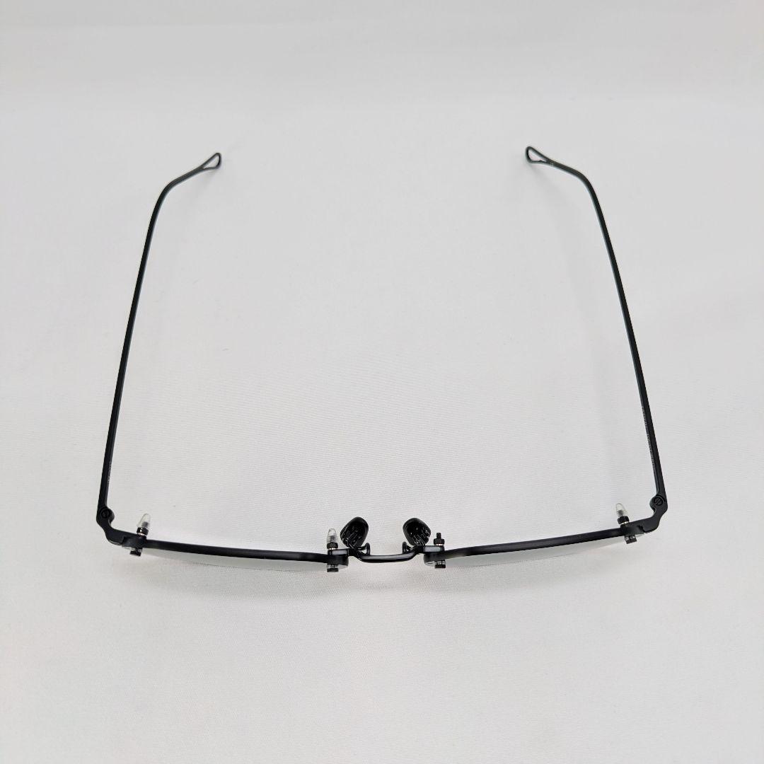 美品 ADSR VATH 01 サングラス エーディーエスアール リムレス 黒