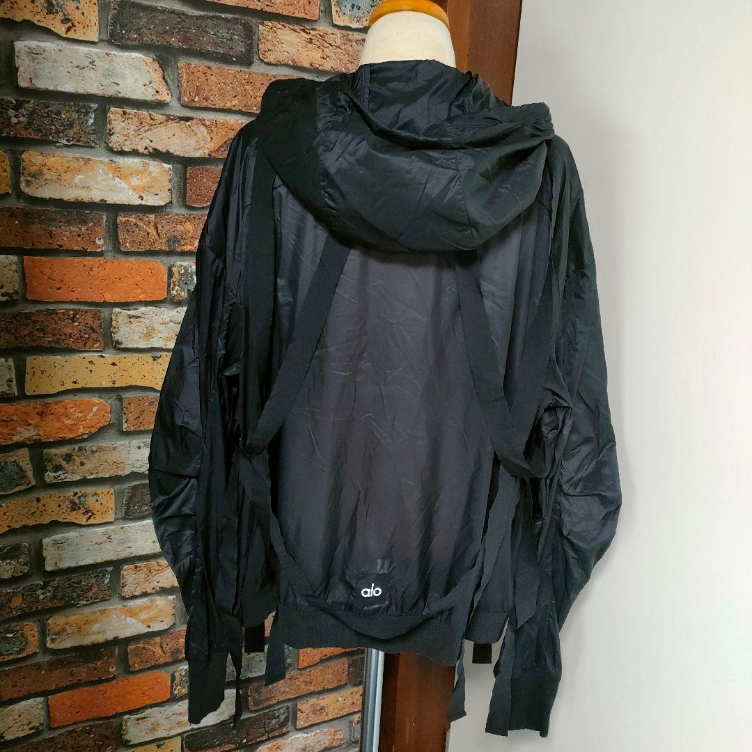 【✨新品✨】ALO YOGA◎スウェイジャケット ヴィンテージ パーカー 黒
