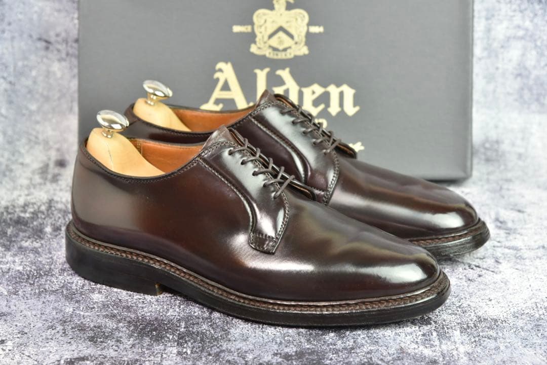 オールデン　コードバン　#990　7D　ダークバーガンディ　バリーラスト　袋付