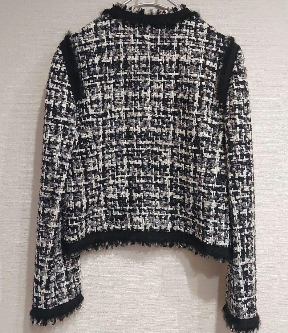 【LANVIN COLLECTION】ランバンコレクション ツイードジャケットS