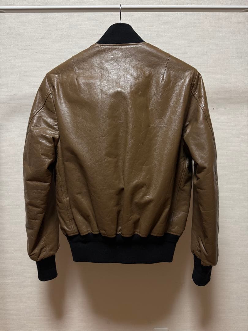 Maison Margiela ハの字レザーボンバージャケット