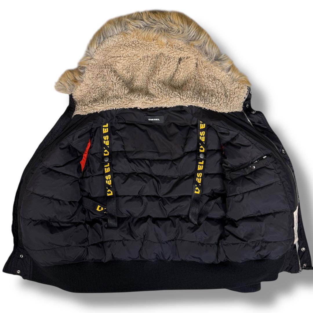 美品 DIESEL ブレイブマン 裏ボア N-2B MA-1 フライトジャケット