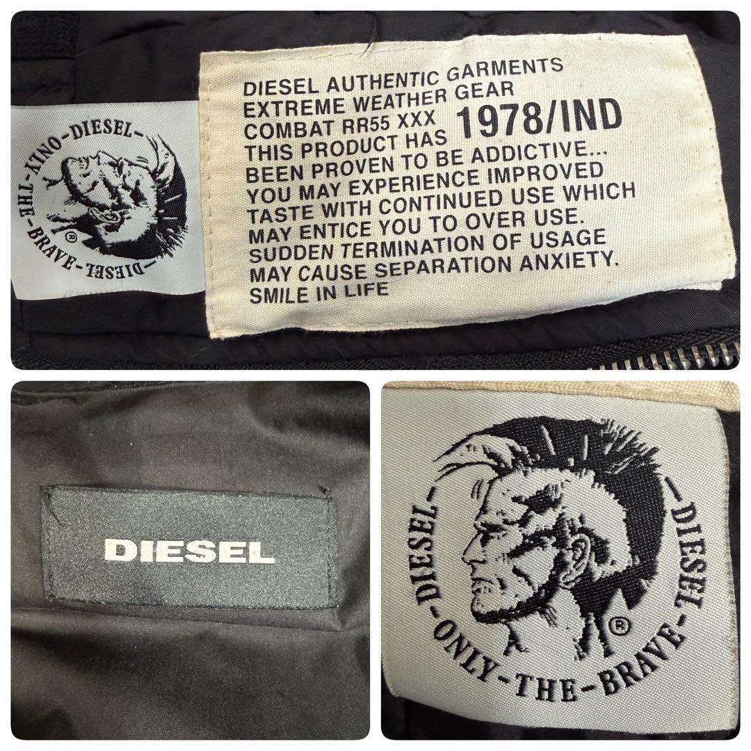 美品 DIESEL ブレイブマン 裏ボア N-2B MA-1 フライトジャケット