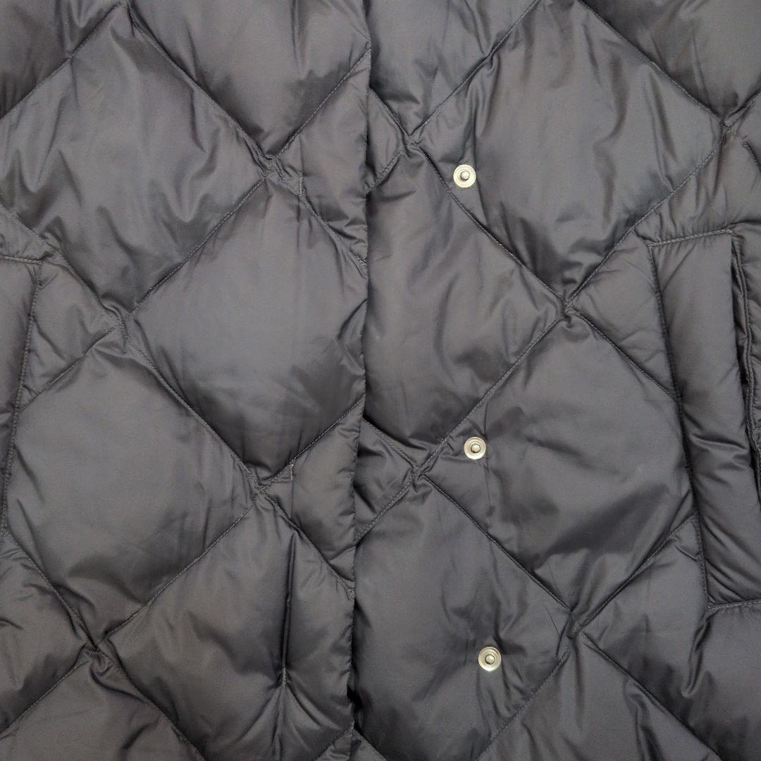 マックスマーラ　IT40　ネイビー フード付きダウンベスト