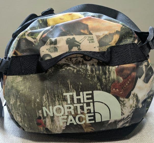 希少美品✨️限定柄　ノースフェイス　ダッフル S セピアブラウンハイカープリント