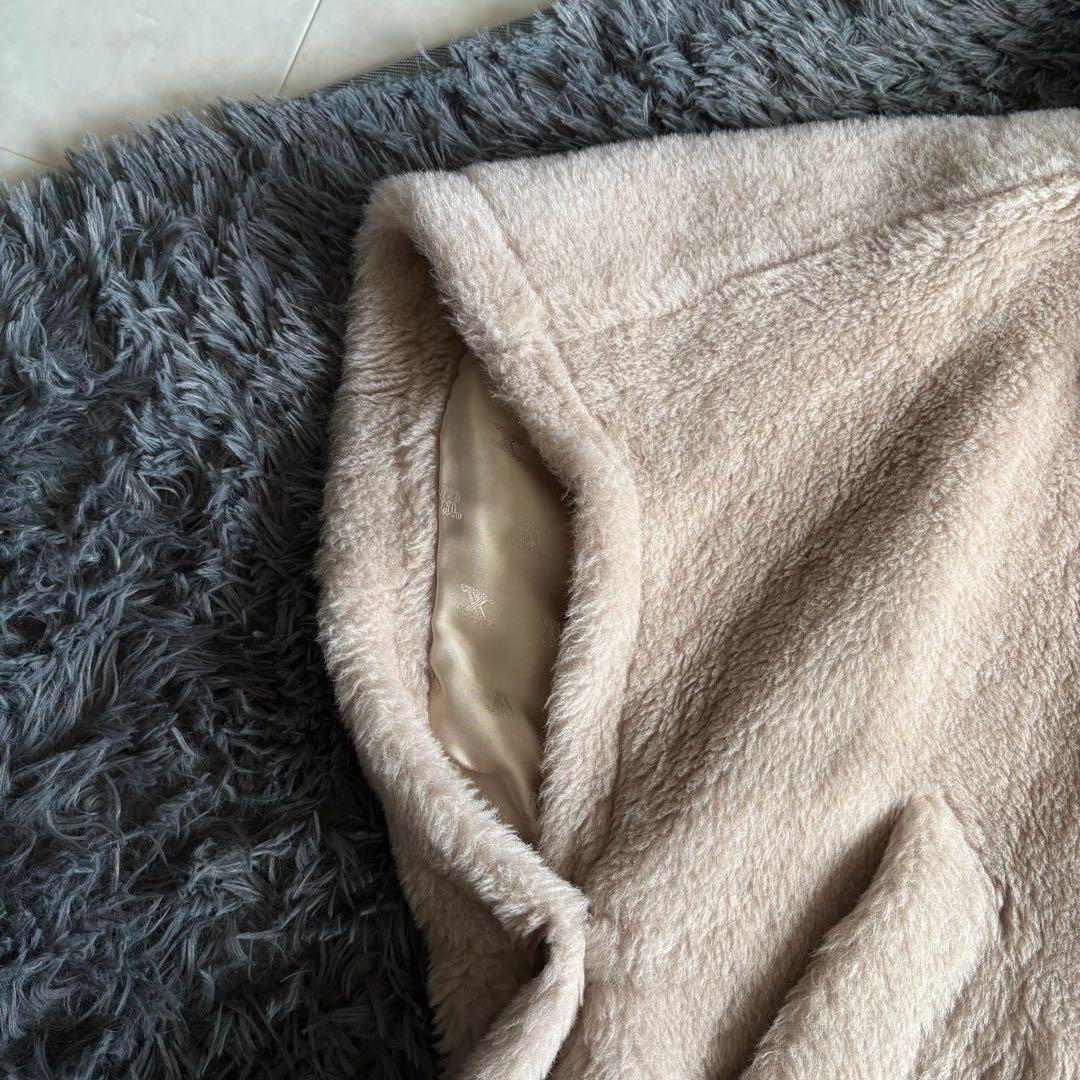 美品✨MaxMara Tebe1 テディケープ サンドベージュ アルパカ・シルク