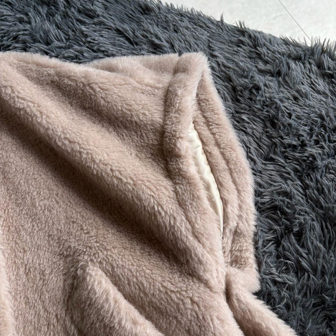 美品✨MaxMara Tebe1 テディケープ サンドベージュ アルパカ・シルク