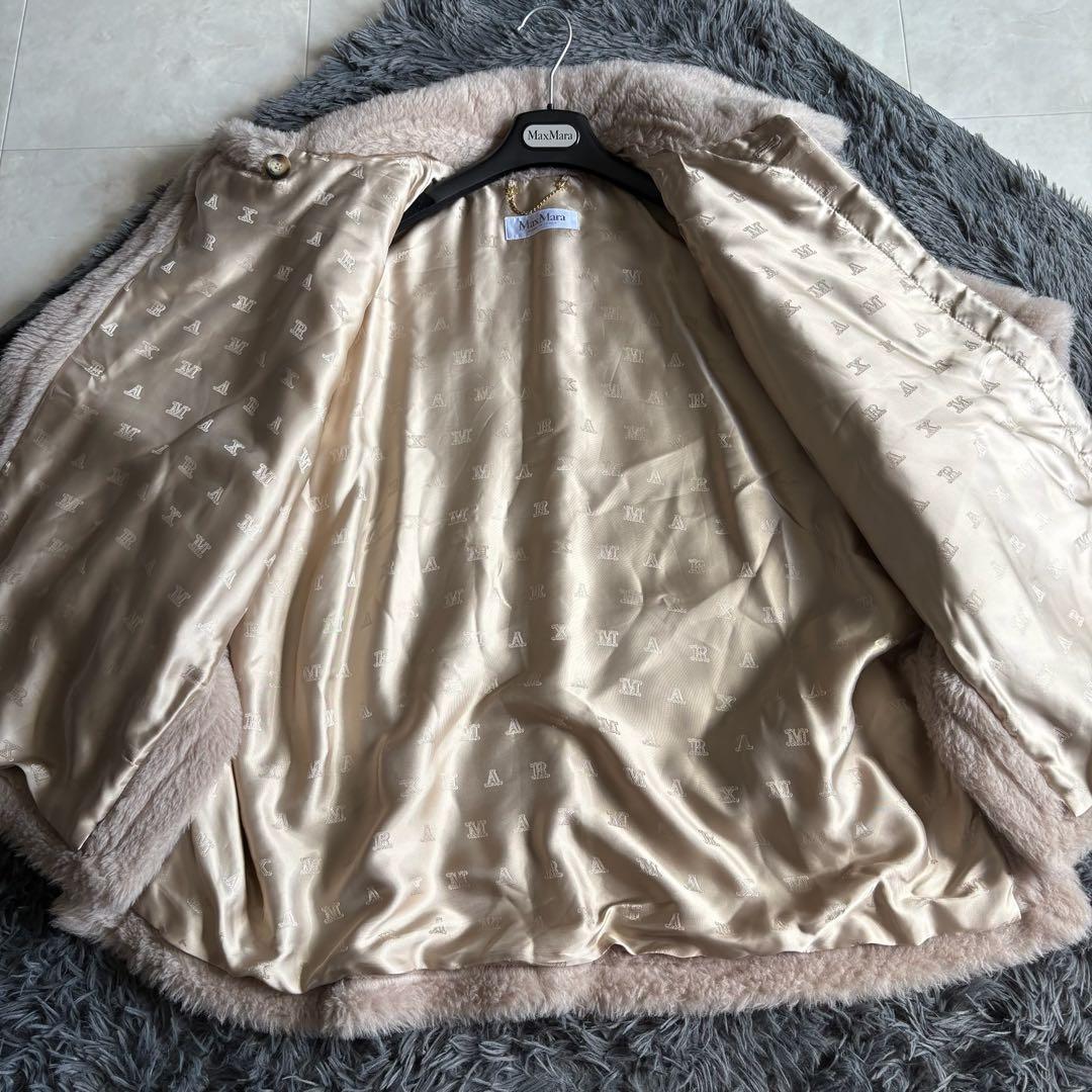 美品✨MaxMara Tebe1 テディケープ サンドベージュ アルパカ・シルク