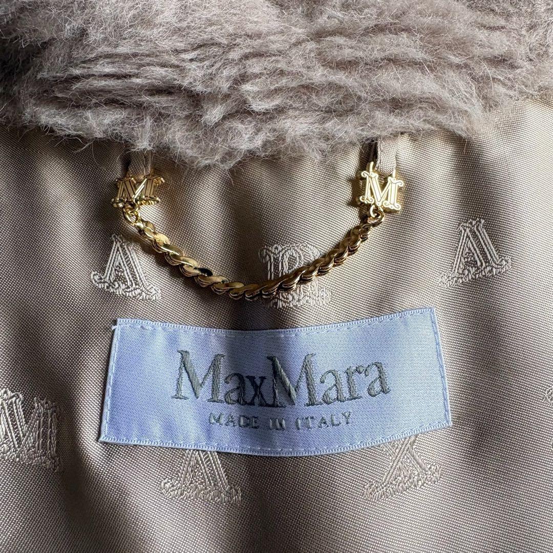 美品✨MaxMara Tebe1 テディケープ サンドベージュ アルパカ・シルク