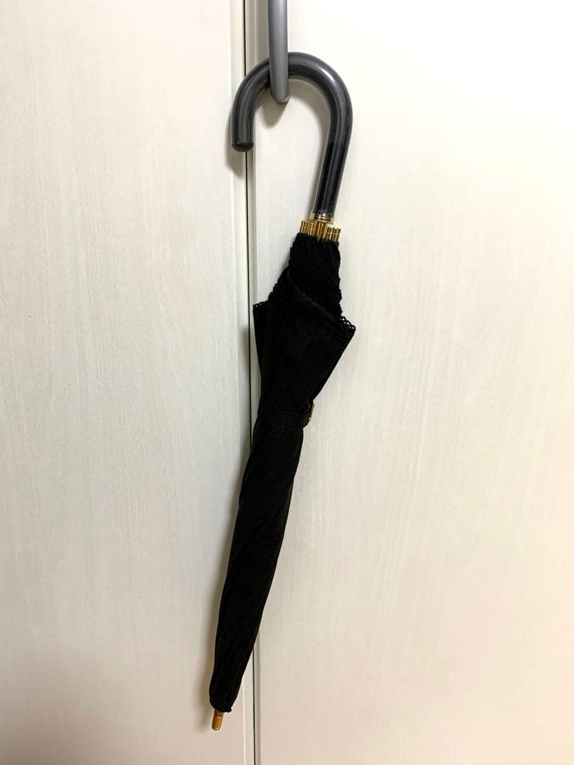 CELINE 日傘 綿 ブラック 手開き 美品