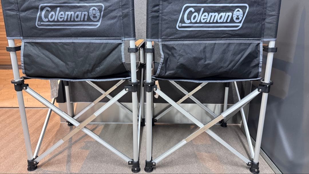 Coleman コールマン スリムキャプテンチェア 限定品 ブラック 2脚セット