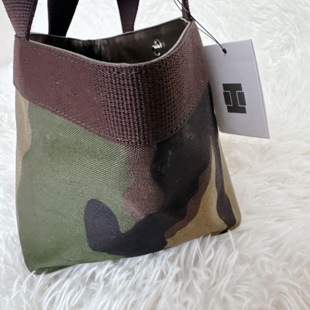 新品タグ付き✨エルベシャプリエ 701W カモフラージュ 舟型トートS 迷彩
