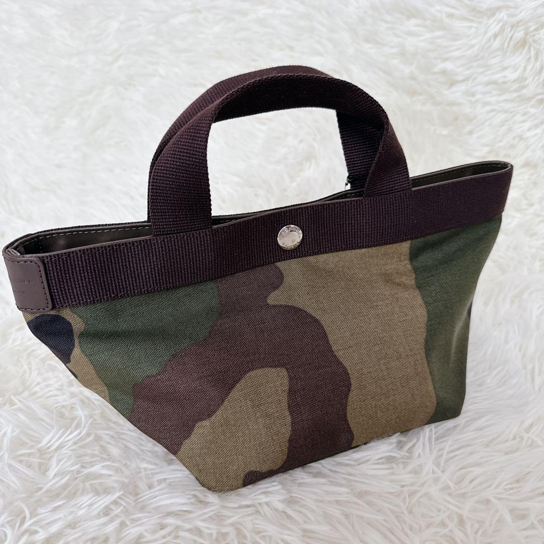 新品タグ付き✨エルベシャプリエ 701W カモフラージュ 舟型トートS 迷彩
