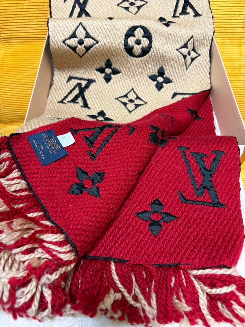 LOUIS VUITTON ルイヴィトン マフラー エシャルプ・ロゴマニア